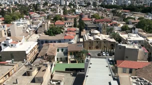 Nicosia Cyprus September 2018 Het Centrum Van Zuidelijke Kant Van — Stockvideo