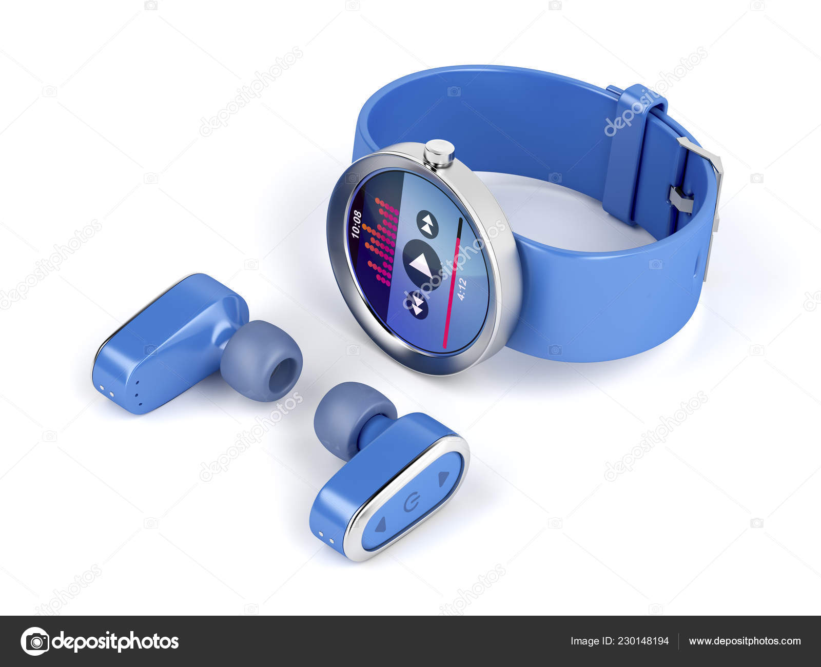 smartwatch with wireless earphone