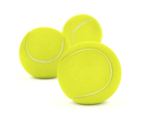 Tennis Balls White Background Shallow Dof — Stock Photo, Image