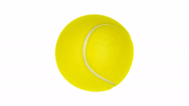 Pallina Tennis Sfondo Bianco — Video Stock