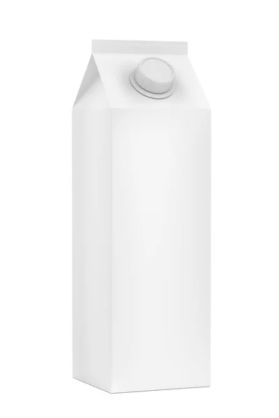 Embalagem em branco para leite — Fotografia de Stock