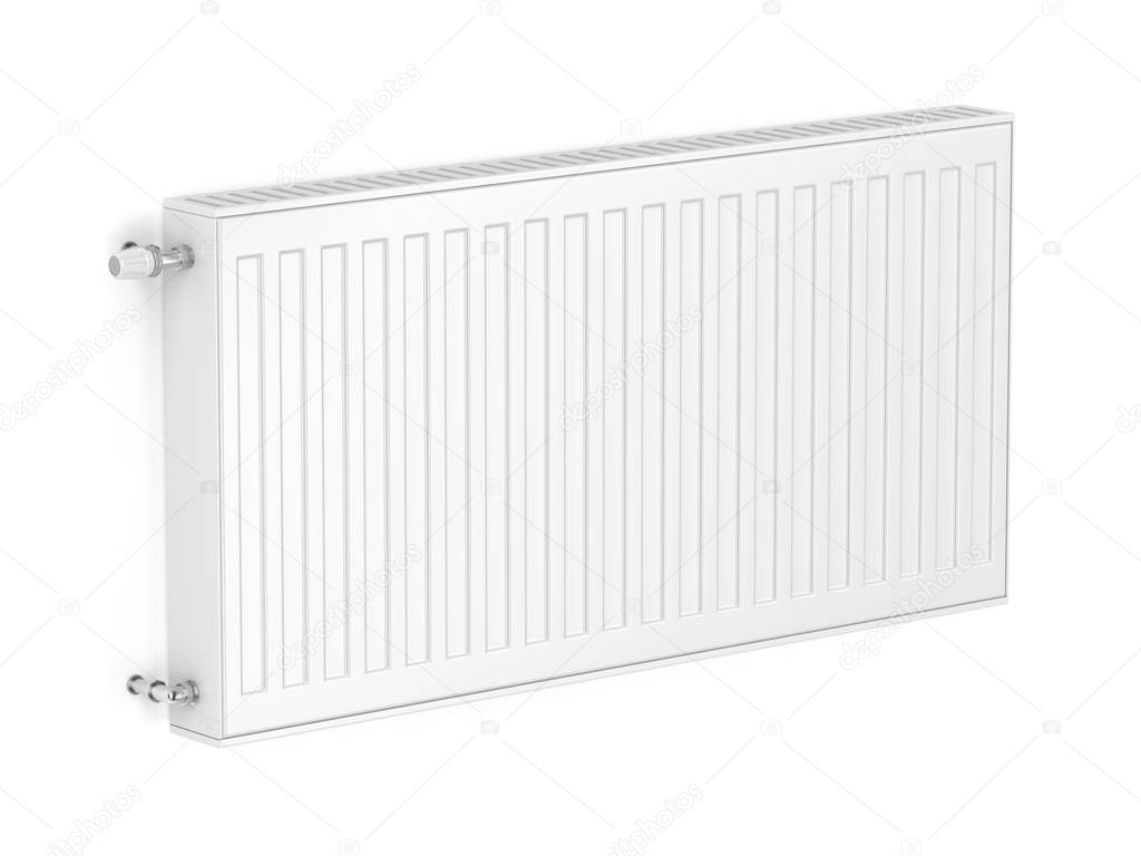 White heating radiator