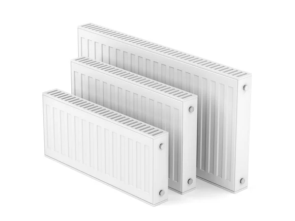 Värme radiatorer med olika storlekar — Stockfoto