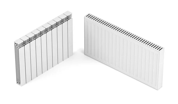 Stål och aluminium värme radiatorer — Stockfoto