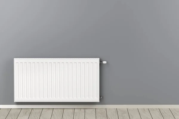 Bílá topný radiátor — Stock fotografie