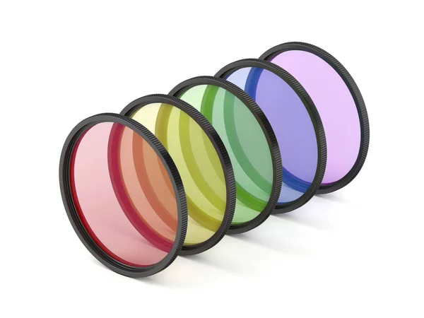 Colorful photographic filters — Stock Photo, Image