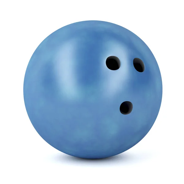 Blå bowlingklot — Stockfoto