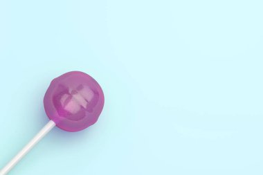 Lollipop on turquoise clipart