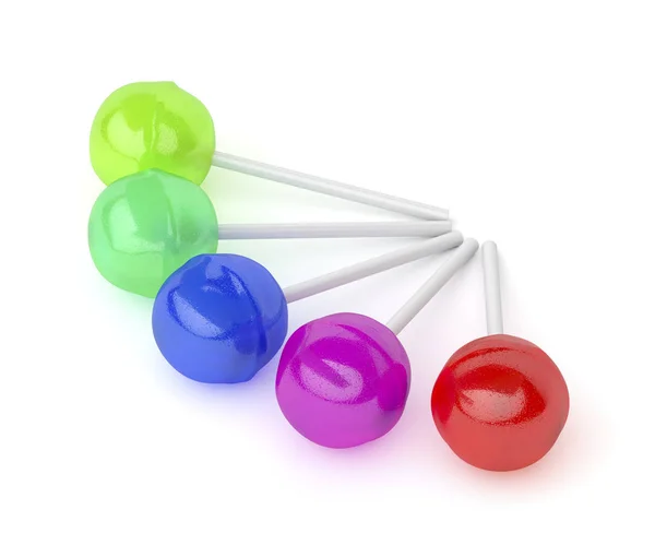 Group of lollipops with different colors — Stock Photo, Image