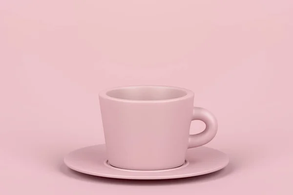 Rosa kaffekopp — Stockfoto