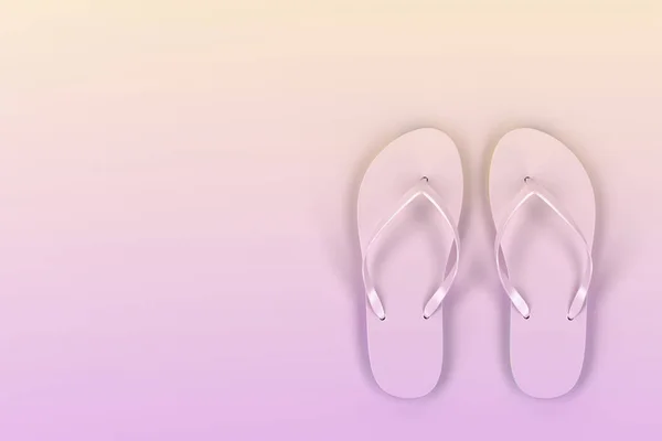 Bunte Flip-Flops - top vie — Stockfoto