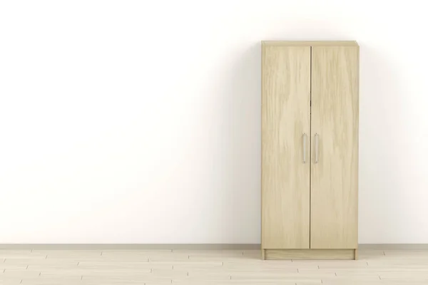 Drewniane szafy w pokoju — Zdjęcie stockowe