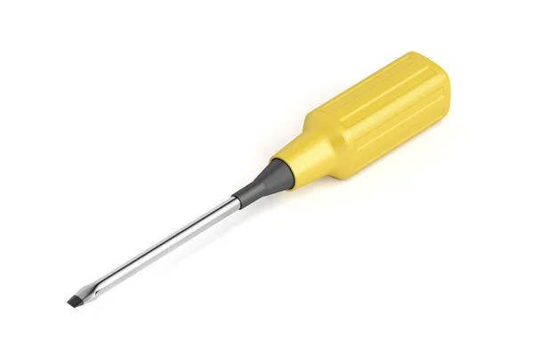 Screwdriver with rubber handle — Stock Photo, Image