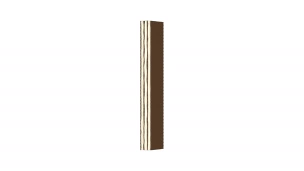 Cialde Con Ripieno Cioccolato Fragole Fondo Bianco — Video Stock