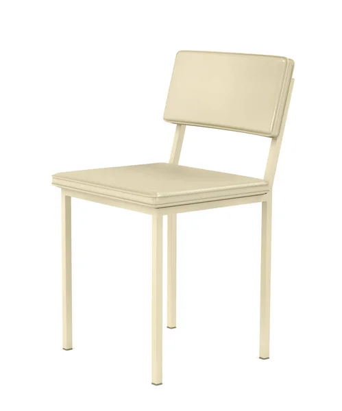 Silla de comedor beige en blanco — Foto de Stock