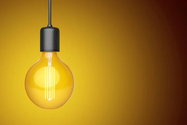 Decorative Led Light Bulb Warm Background — Stock Photo, Image