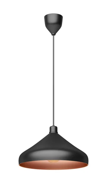 Modern Pendant Lamp Led Bulb Isolated White Backgroun — Stock Photo, Image