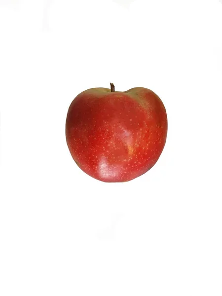 Red Fresh Apple White Background — Stock Photo, Image