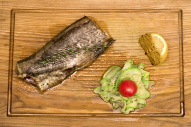 Bir tepsi Fırında Balık