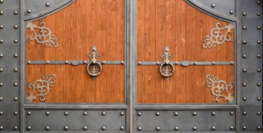 Metal işlemeli demir kapı