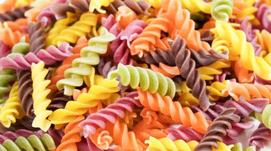 renkli vermicelli yakın plan