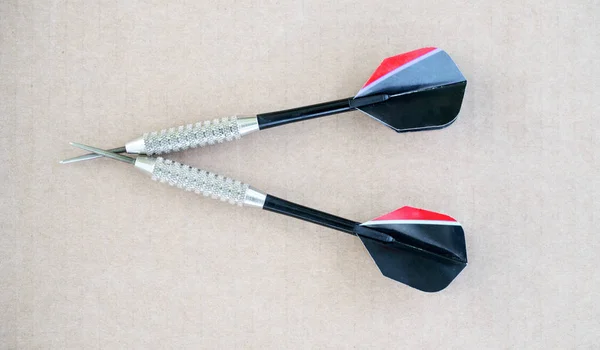 Two Darts Paper — Stock Photo, Image