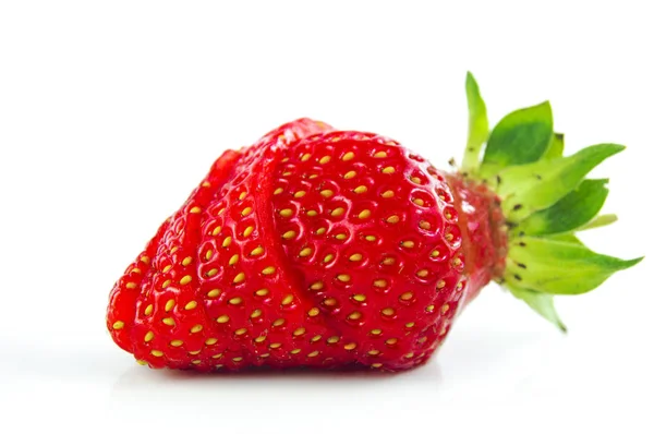 Erdbeeren Auf Weißem Hintergrund — Stockfoto