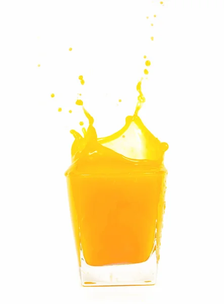 Een Glas Met Jus Orange — Stockfoto