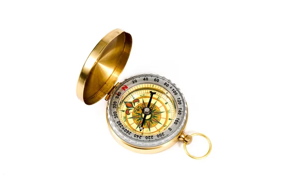 Compass White Background — Stock Photo, Image