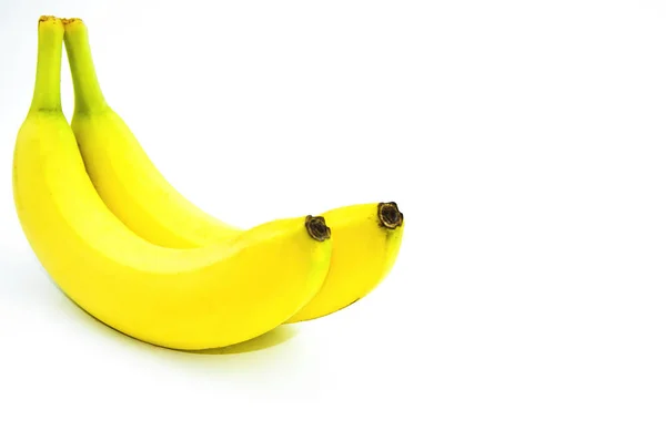 Bananen Auf Weißem Hintergrund — Stockfoto