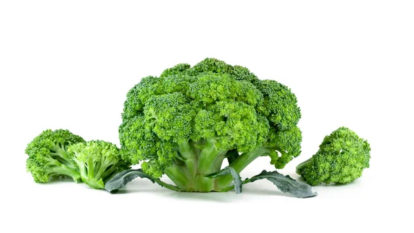 Cavoli Broccoli Maturi Isolati Whit — Foto Stock
