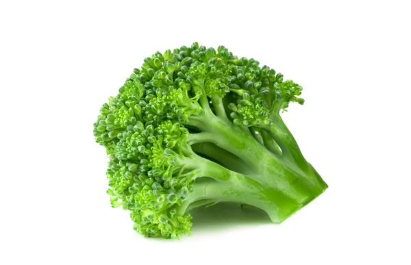 Moden Broccoli Kål Isoleret Hvid - Stock-foto