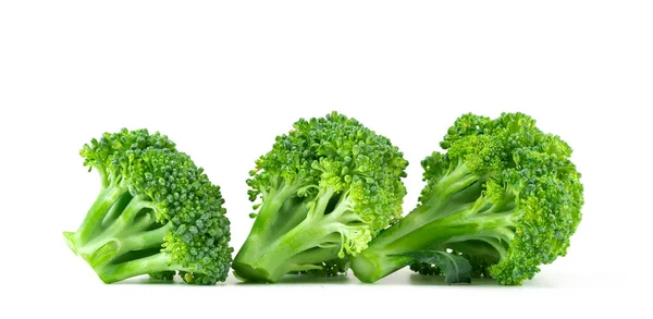 Ripe Broccoli Капуста Ізольовані Білому — стокове фото