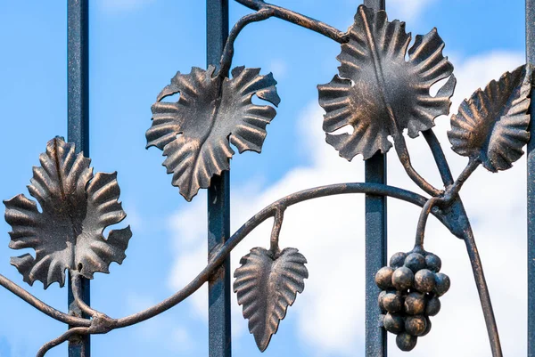 Mavi gökyüzüne karşı dövülmüş yaprak