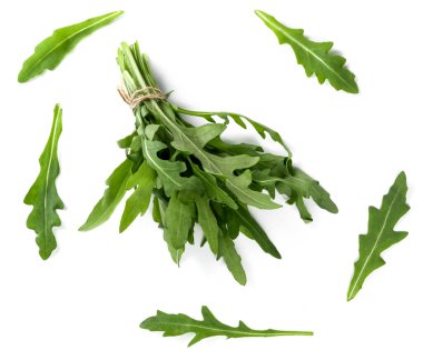 Arugula, Rucola Taze Yaprak Yığını İzole Edildi