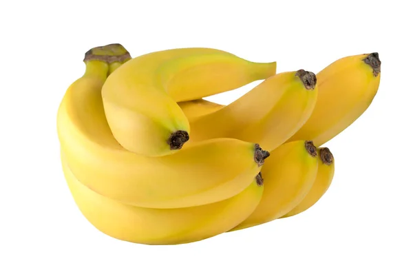 白地にバナナ — ストック写真
