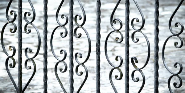 Forged Iron Fence Closed Ornament — Stock Photo, Image
