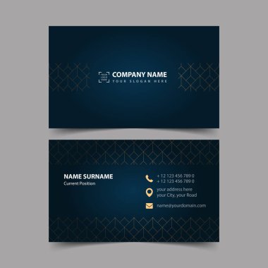 Kartvizit tasarım şablonu. 