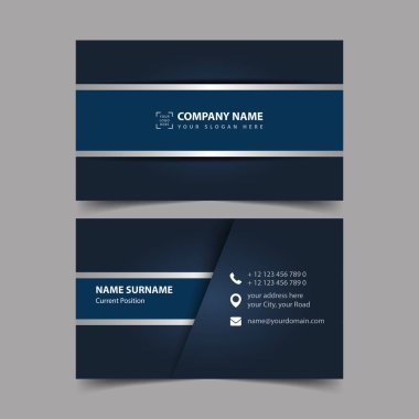 Kartvizit tasarım şablonu. 