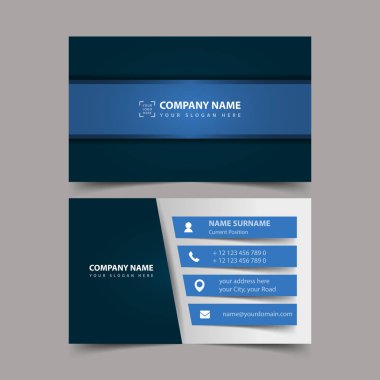 Kartvizit tasarım şablonu. 