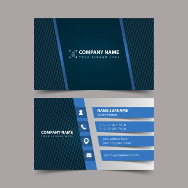 Kartvizit tasarım şablonu. 