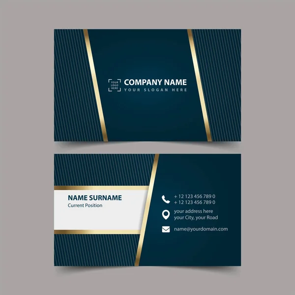 Business Card Design Template — Stock Vector