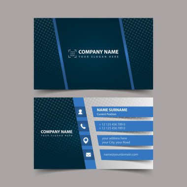 Kartvizit tasarım şablonu. 