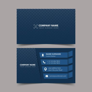 Kartvizit tasarım şablonu. 