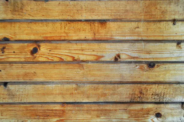 Fond de vieilles planches en bois marron parallèles — Photo