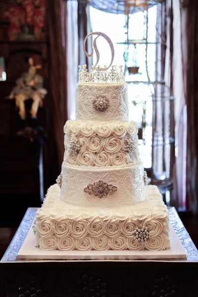 Wedding Cake Made Princess — Stock Photo, Image