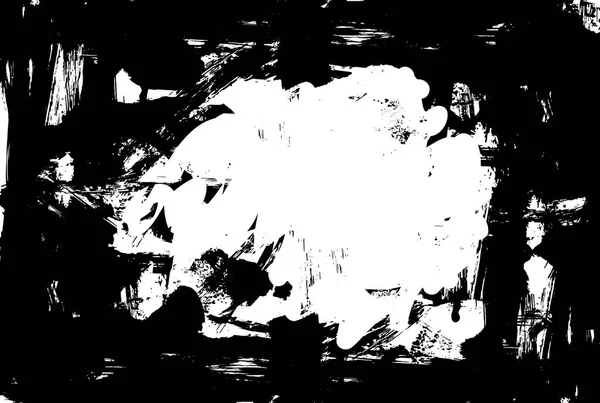 Schwarze Tintenflecken Auf Weißem Hintergrund Schwarze Pinselstriche Pinsel Hintergrund — Stockvektor