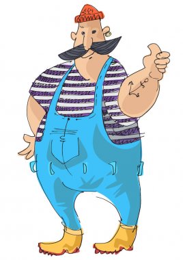 Bir deniz kurdu - denizci.