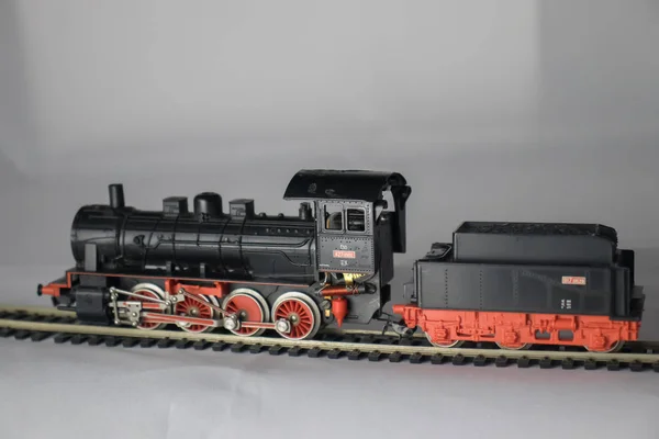 Vintage Trem Brinquedo Miniatura Coleção Privada — Fotografia de Stock