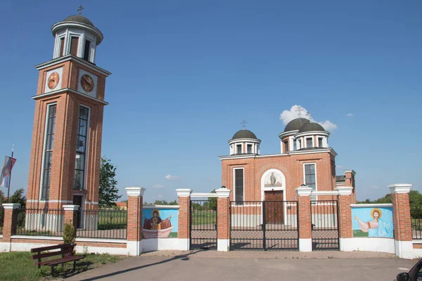 Sırbistan Kırsal Tarafında Güzel Ortodoks Kilisesi Voyvodina Bölgesi Zrenjanin Kenti — Stok fotoğraf